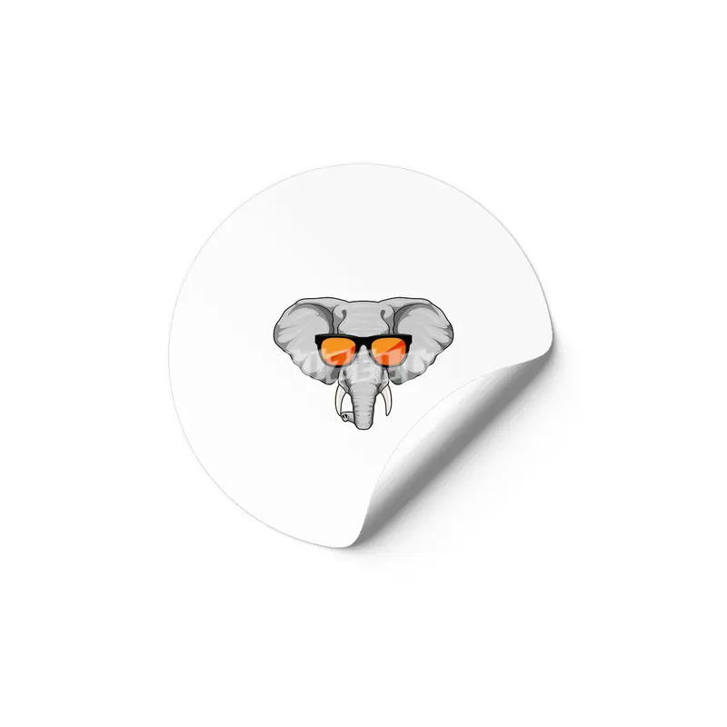 Elephant with Sunglasses Etiket