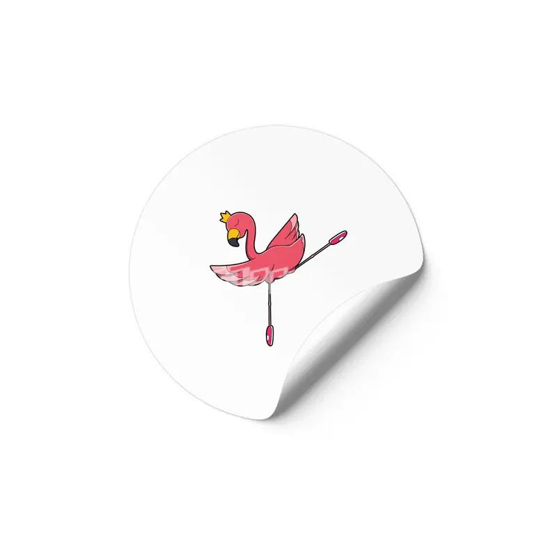 Flamingo as Ballerina at Ballet with Crown Etiket
