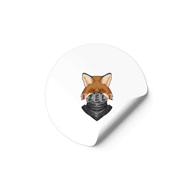 Fox as Bandit with Kerchief Etiket