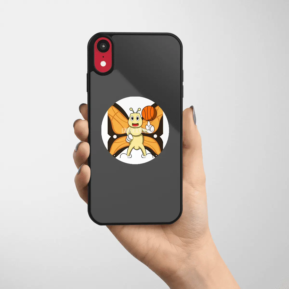 Butterfly as Sports with Basketball Etiket