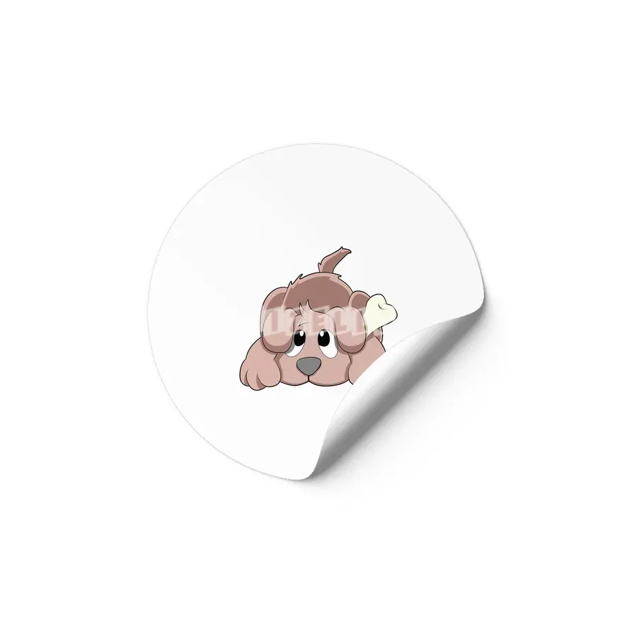 Dog with Bone Etiket