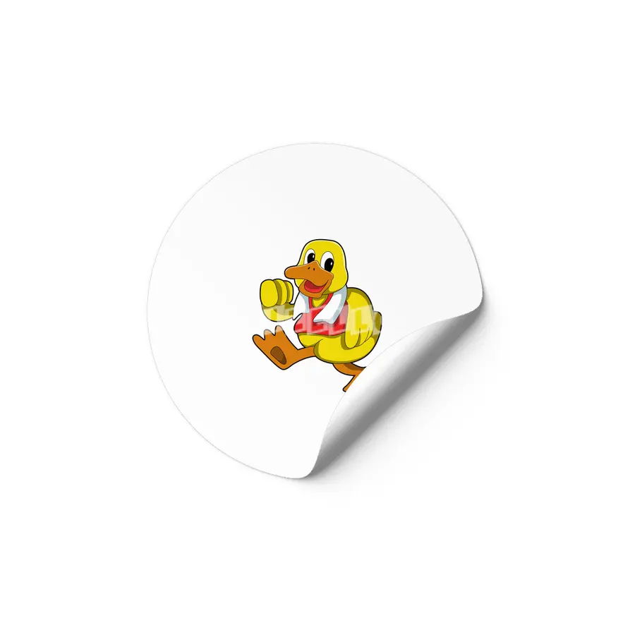 Duck at Running Etiket