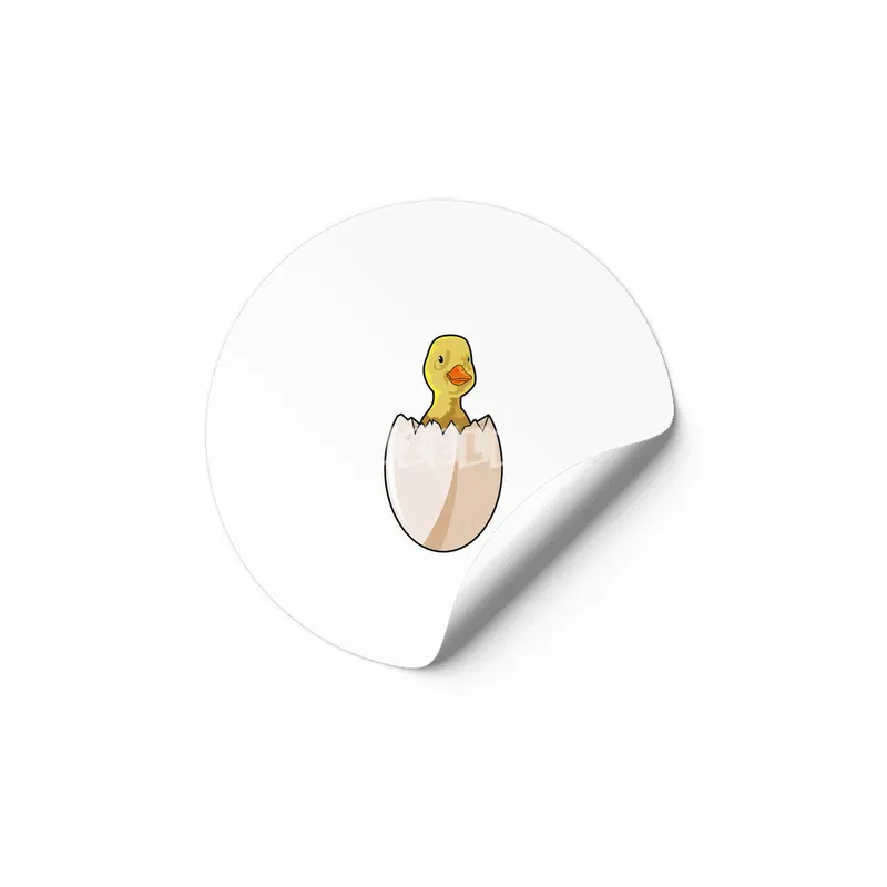 Duck with Egg shell Etiket