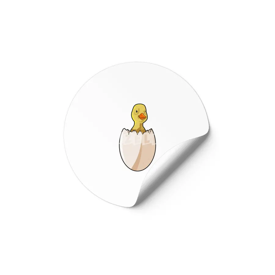 Duck with Egg shell Etiket