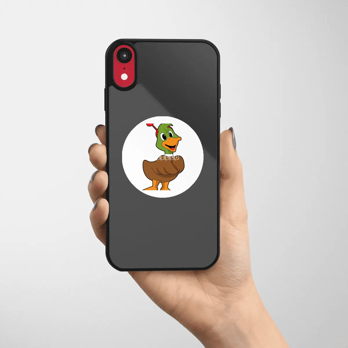 Duck with Heart Headband Etiket