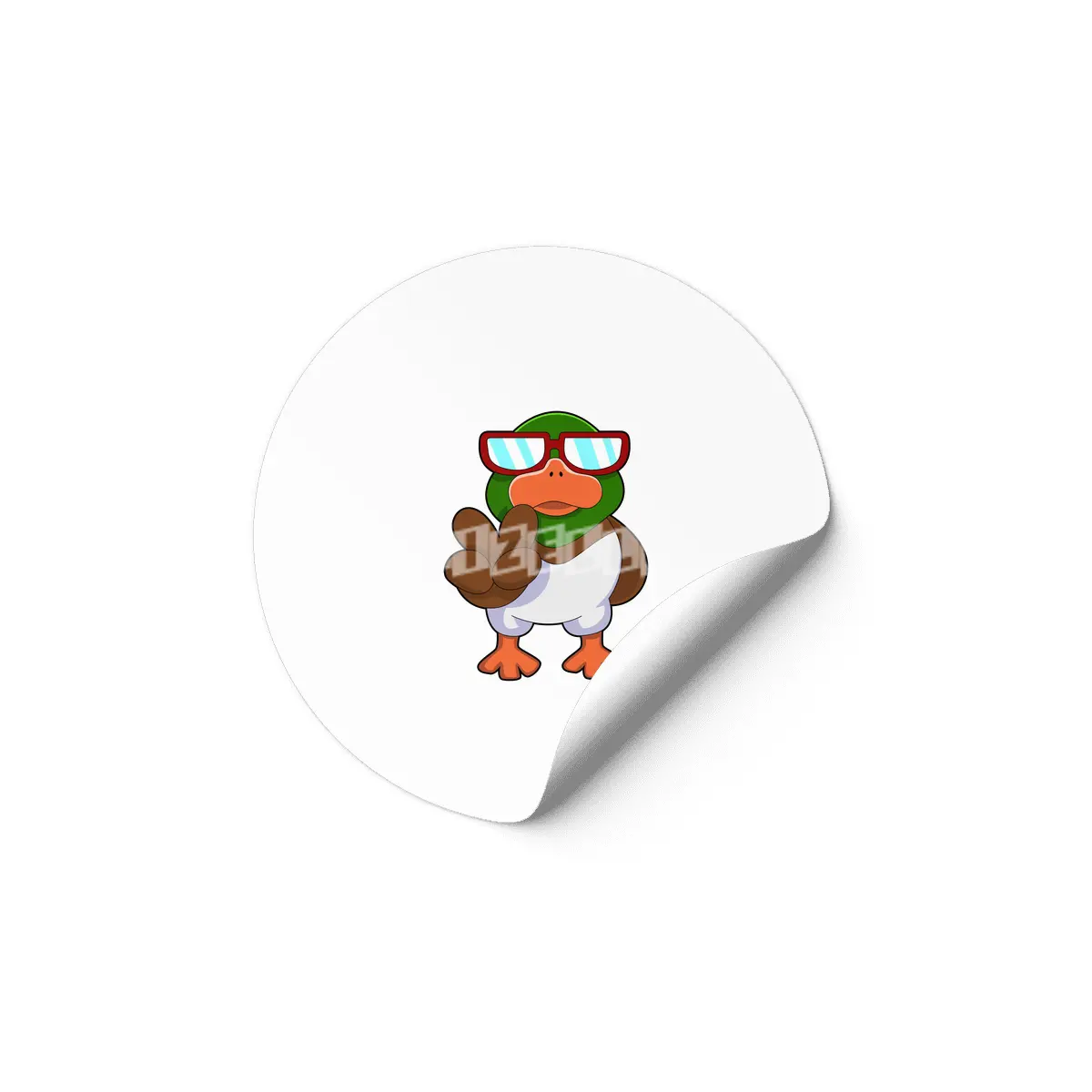 Duck with Sunglasses Etiket