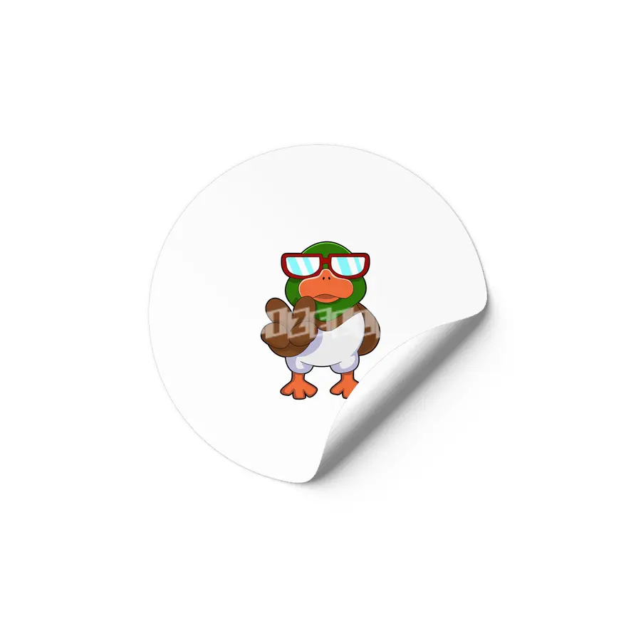 Duck with Sunglasses Etiket