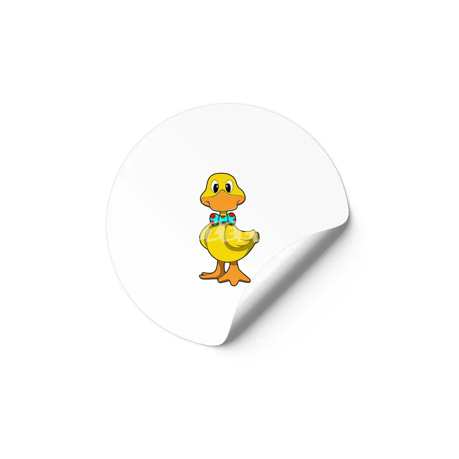 Duck with Tie Etiket
