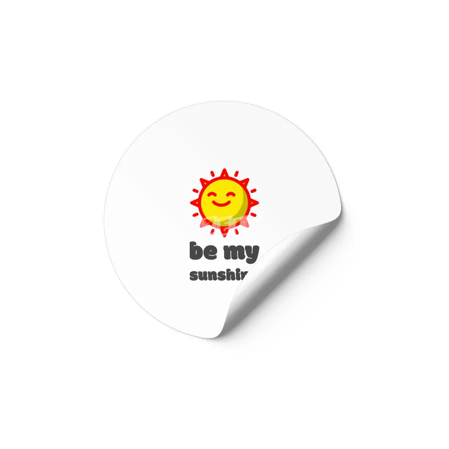 Be my sunshine Etiket