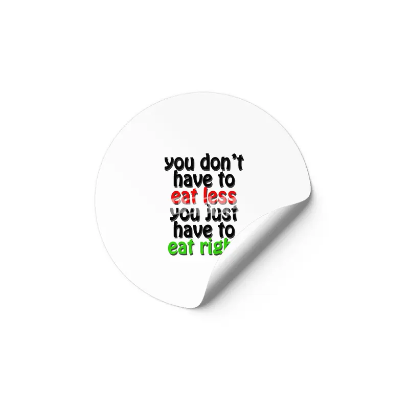 eat right Etiket