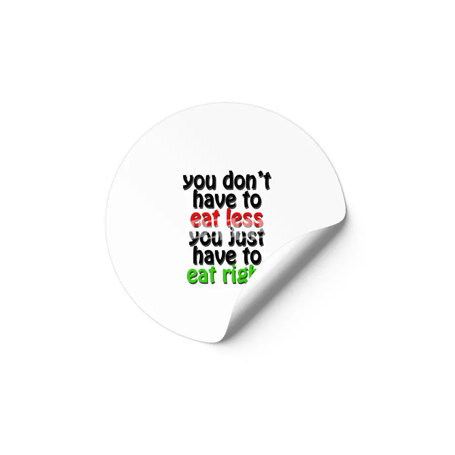 eat right Etiket