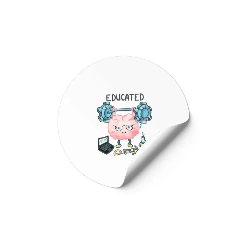 Brain + STEM = Educated Etiket