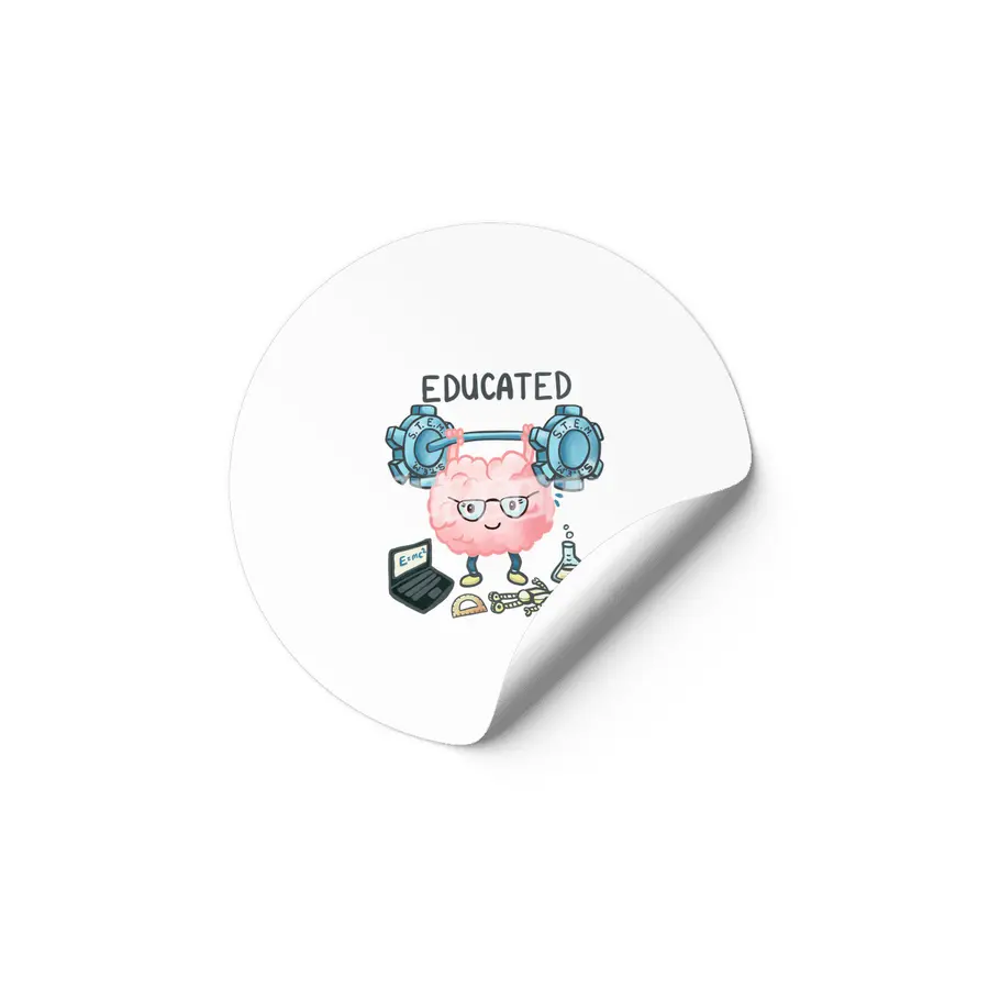Brain + STEM = Educated Etiket