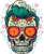 summer surfer cool calavera