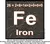 Another in the design series featuring elements from the periodic table. Shows the number of electrons and, in simple arithmetic, IMAGINES how they're organized.