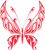 Red Butterfly represent change and renewal, as well as beauty and purity. Butterflies are delicate, swirling from flower to flower in search of nectar.