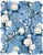 Birds, butterflies and flowers done in the Chinoiserie style on a blue
watercolour background.