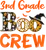 3rd grade boo crew teacher kids halloween gift