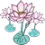 Hand drawn lotus flowers on lily pads.

To be beautiful means to be yourself. You don’t need to be accepted by others. You need to accept yourself.
- Nhat Hanh