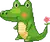 Alligator crocodile cute animation