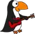 Cute fun unique penguin playing guitar cartoon is popular with penguin bird lovers and guitar music lovers and guitar players.