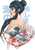 geisha, koi in great wave of kanagawa