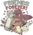 A lovable ensemble of friends includes a bear, a raccoon, a rabbit, a seal, and an insect, joyfully engaging in playtime with a rocket. Above them, the heartwarming phrase "Friends Forever" floats, creating an endearing artwork for animal enthusiasts and steadfast believers in the power of friendship.