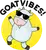 Goat Vibes Cute Good Vibes Animal Pun features a cute goal doing a happy jiggy because he's got good vibes! Perfect pun gift for family and friends who love cute good vibes goat puns.