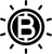 A black and white logo to display your love of bitcoin.