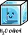 Kawaii cute visualisation of the chemistry science joke "if the formula for water is H2O, is the formula for an ice cube H2O cubed?".