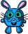 A chibi blue bunny 