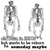 Twin Gorilla Skeletons standing across from each other and it says Old Born in 1990s But Wants To Be Reborn Ha Someday Maybe in a couple goofy fonts.