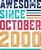 Awesome Since October 2000. 2000 Birthday Shirt Vintage October 2000 Tee Retro 2000 T-Shirt Nineties Vibes Shirt Retro October Tee
