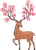 Spring Floral Deer