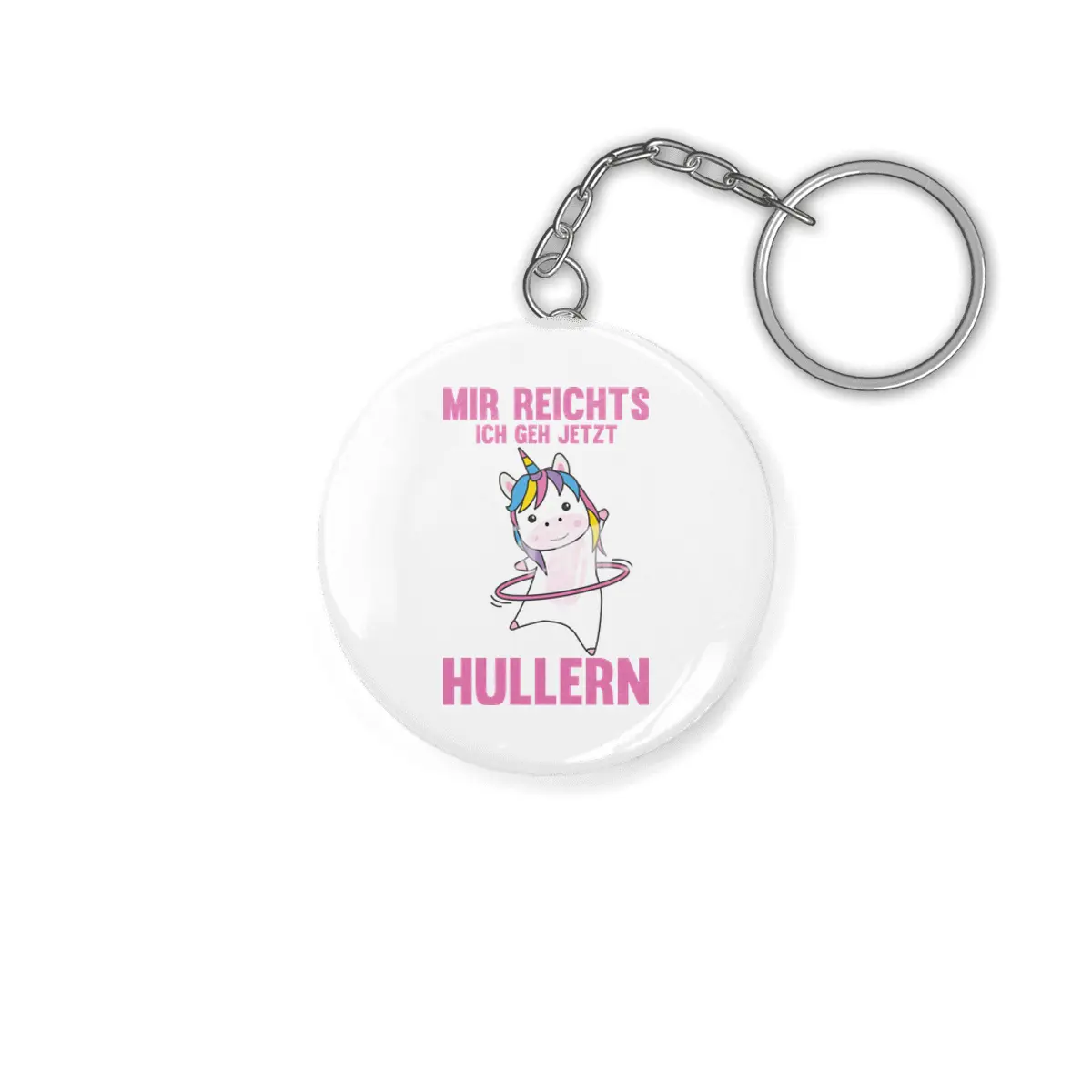 I'm Rich In I Go Hullern Unicorn Rosa Anahtarlık