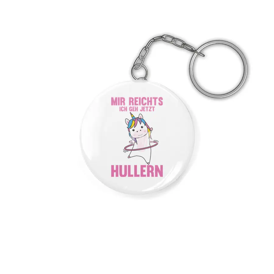 I'm Rich In I Go Hullern Unicorn Rosa Anahtarlık