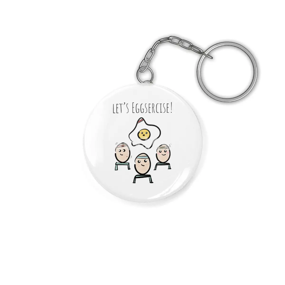 Let's Eggsercise! Anahtarlık