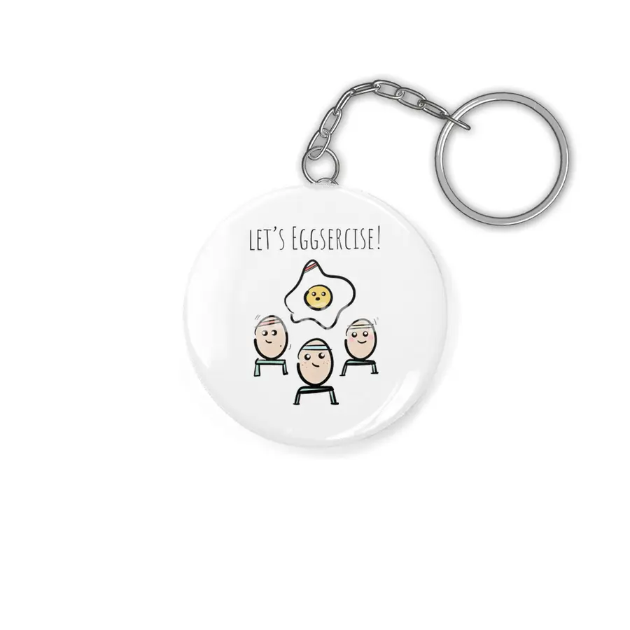Let's Eggsercise! Anahtarlık