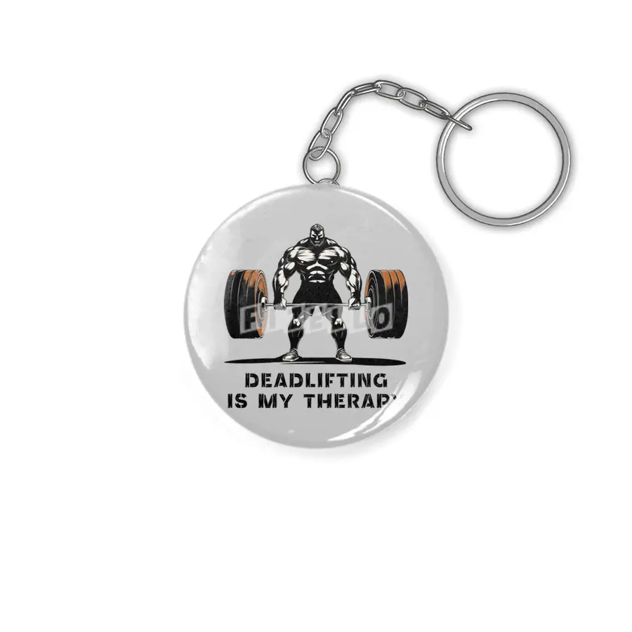 Deadlifting Therapy: Strength Unleashed Anahtarlık