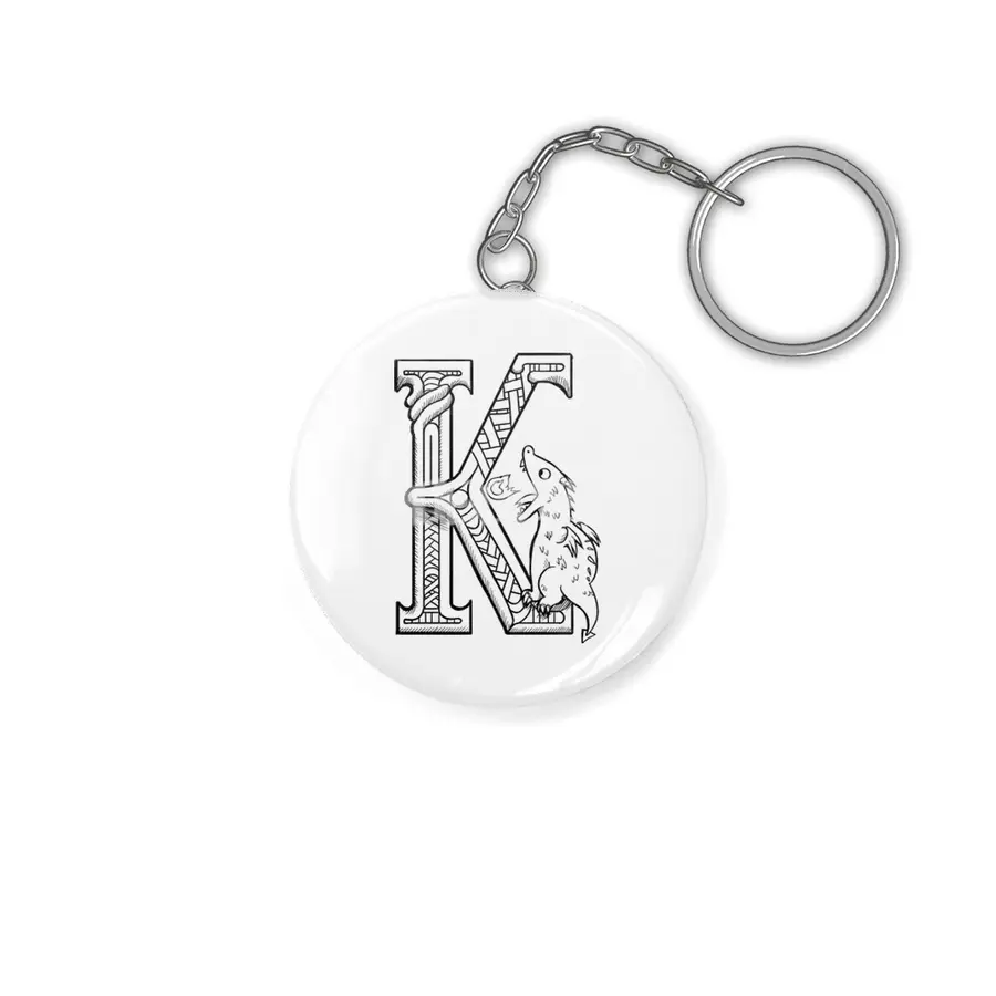 K Dragon Alphabet Anahtarlık