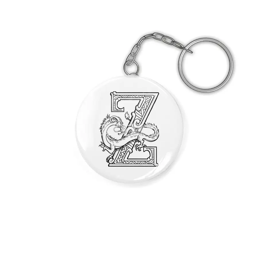 Z Dragon Alphabet Anahtarlık