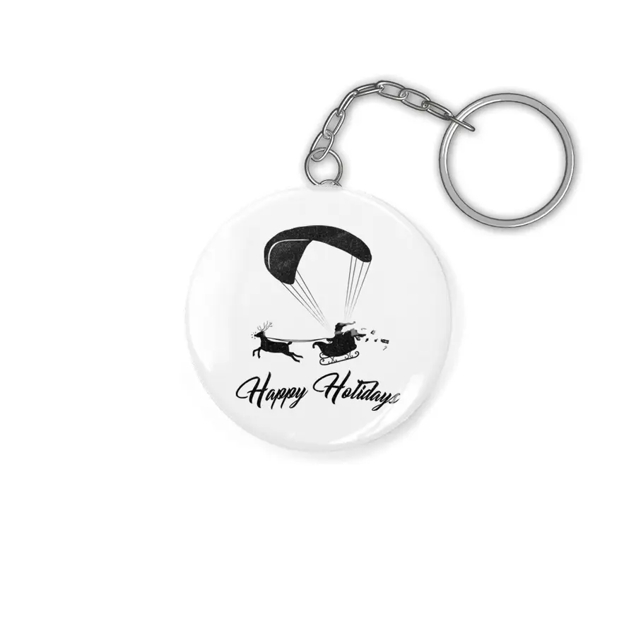 Happy Holidays - Paragliding Santa Anahtarlık