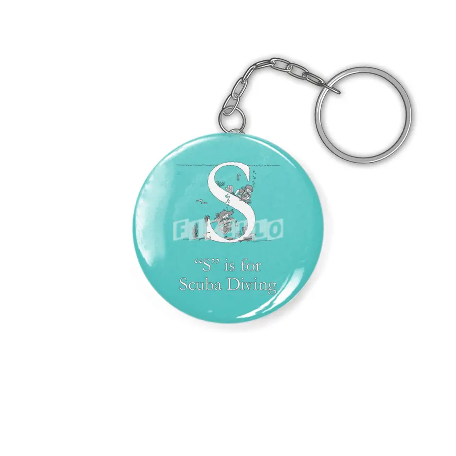 S is for Scuba Diving Anahtarlık