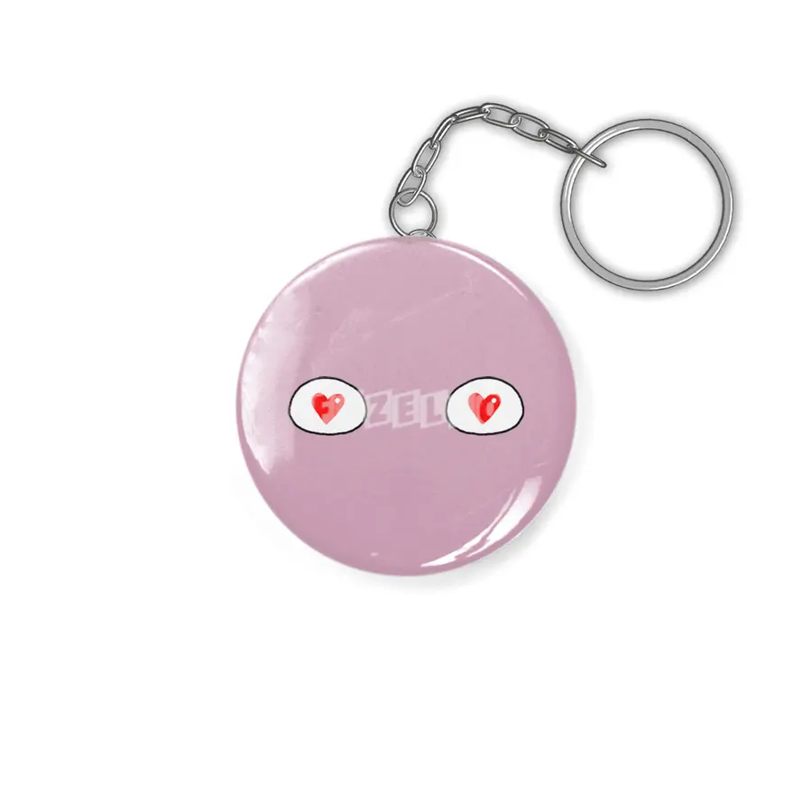 Cartoon Eyes - Hearts Anahtarlık