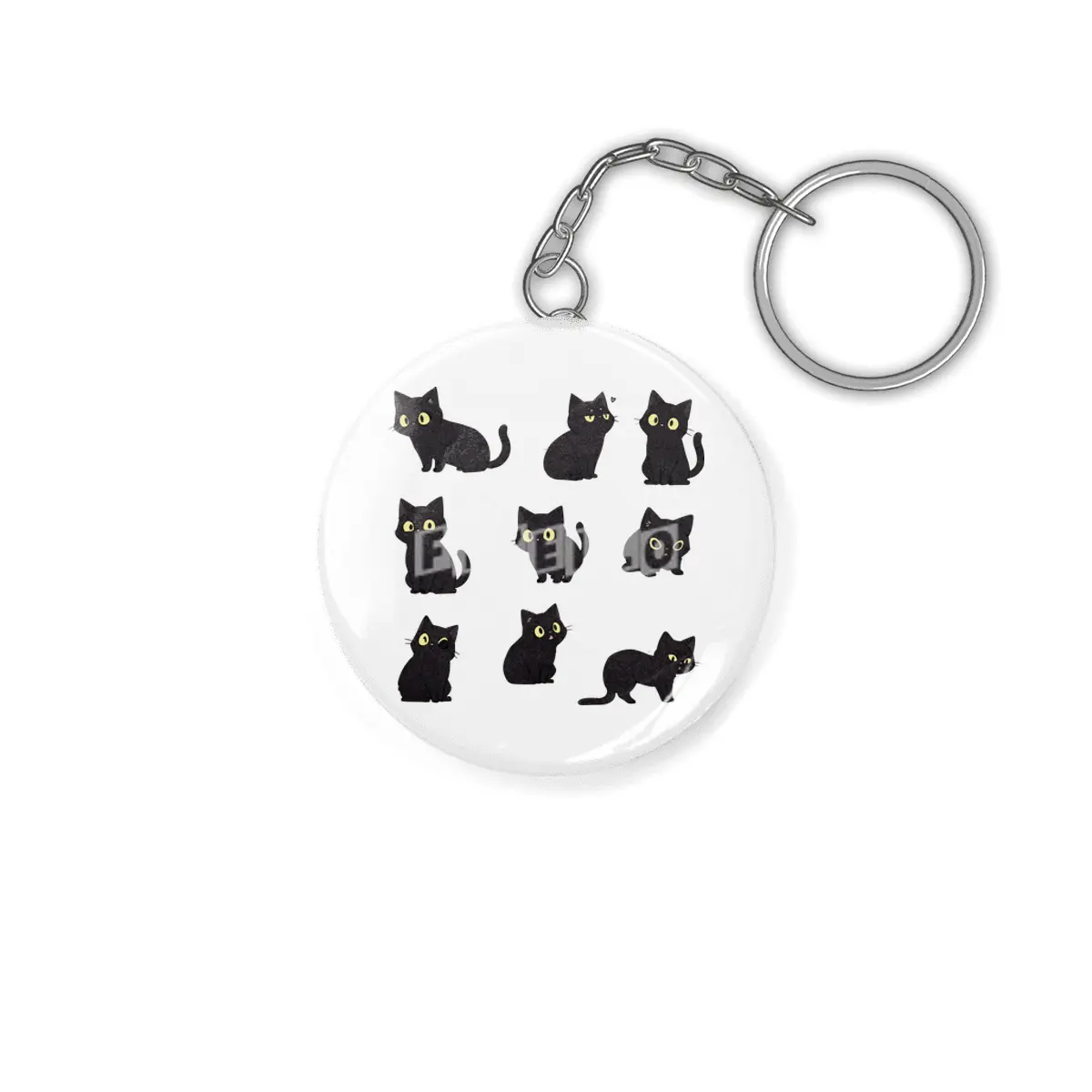 Cute Black Cat Anahtarlık