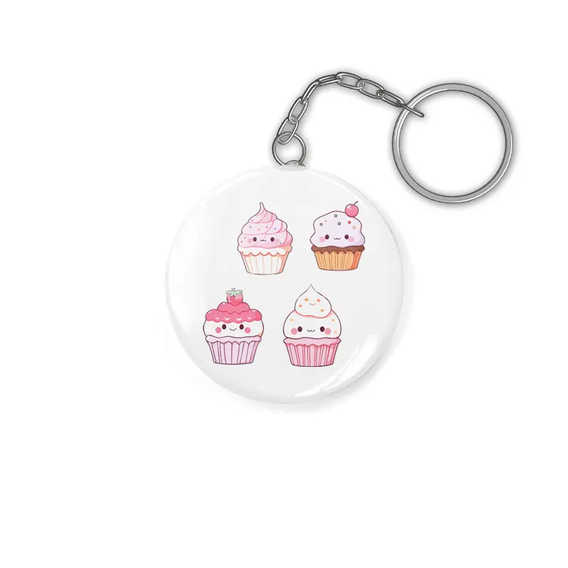 Cute Cupcake Anahtarlık