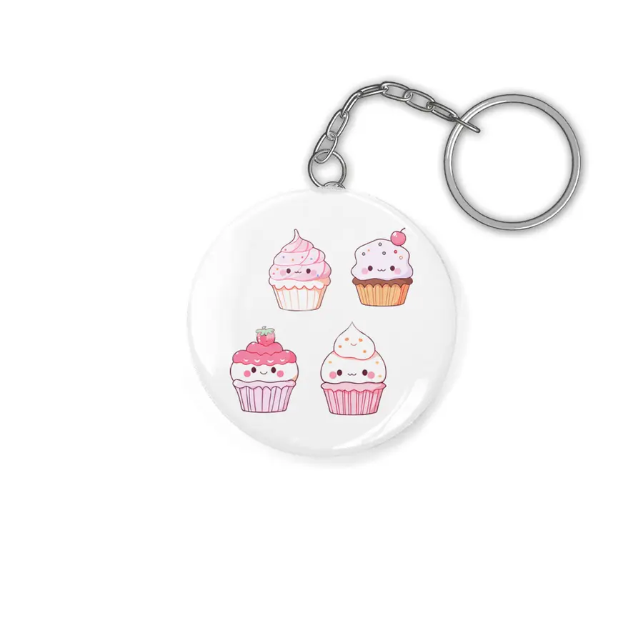 Cute Cupcake Anahtarlık