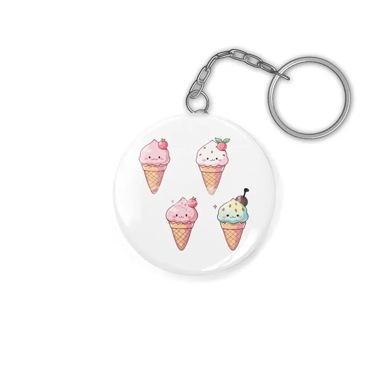 Cute Ice Cream Anahtarlık