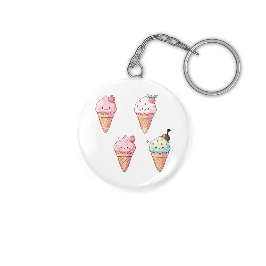 Cute Ice Cream Anahtarlık