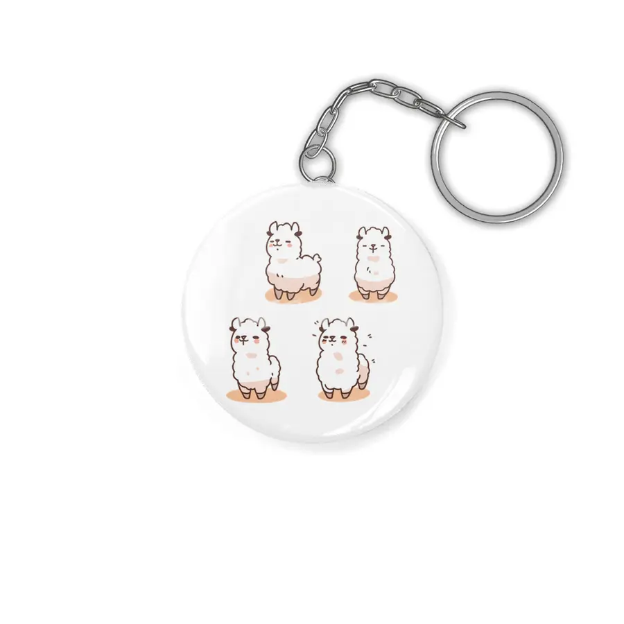 Cute Llama Anahtarlık